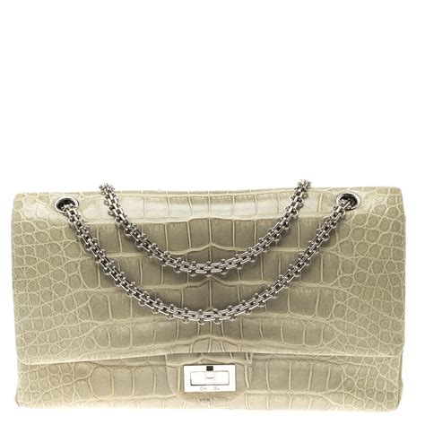 chanel croc bag|chanel crocodile 227 flap.